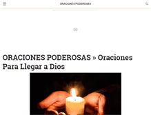 Tablet Screenshot of oracionespoderosas.net