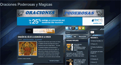 Desktop Screenshot of oracionespoderosas.com