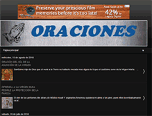 Tablet Screenshot of oracionespoderosas.com